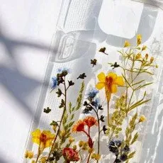 Мастер-класс Чехол с сухоцветами из эпоксидной смолы