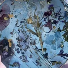 Мастер класс Эпоксидный поднос - цветочное лето в мини-размере