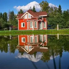 Шале Де Люкс из бруса в глэмпинге Просто Эко