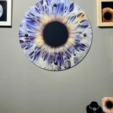 Фото радужки глаза Картина на стекле в Балашихе