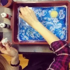 Мастер класс Эбру рисование на воде