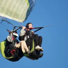 Базовый полет на параплане в тандеме