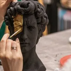 Мастер класс по росписи гипсовых кашпо