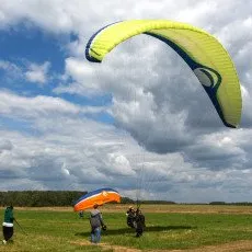 Полет на параплане День в школе