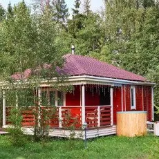 Дом с баней в глэмпинге Просто Эко