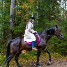 Занятие верховой ездой