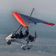 Полёт на дельталете