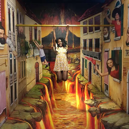 Уникальная выставка 3D-арт в Trick Eye Museum в Сеуле, где посетители становятся частью картины в мир иллюзий