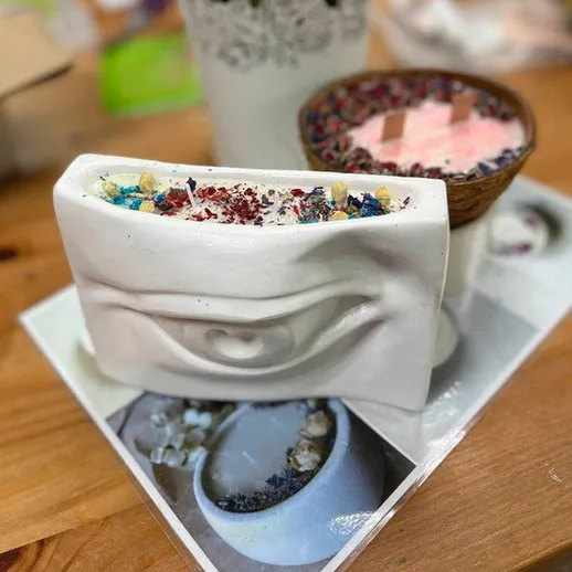 Уникальные керамические изделия с глазом и натуральными ингредиентами для декора помещения