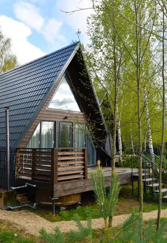 Дизайнерский дом A-frame в глэмпинге На краю света - Фото 1