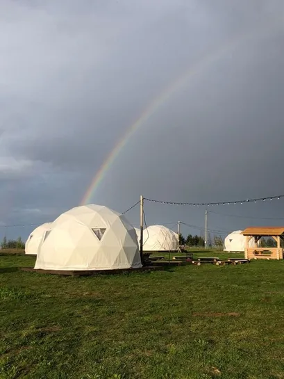 Купольный дом в глэмпинг парке КосмоСфера - Фото 9